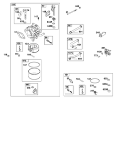 Part Location Diagram of 597201 Briggs and Stratton Line, Fuel